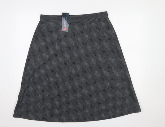 Womens UK Size 16 Cotton Traders A-Line Jersey Skirt