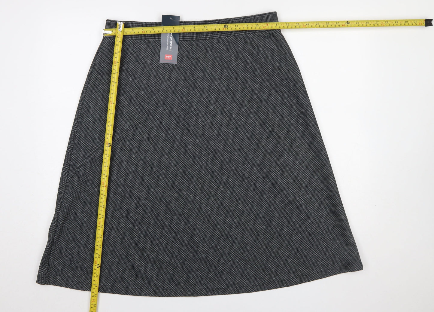 Womens UK Size 16 Cotton Traders A-Line Jersey Skirt