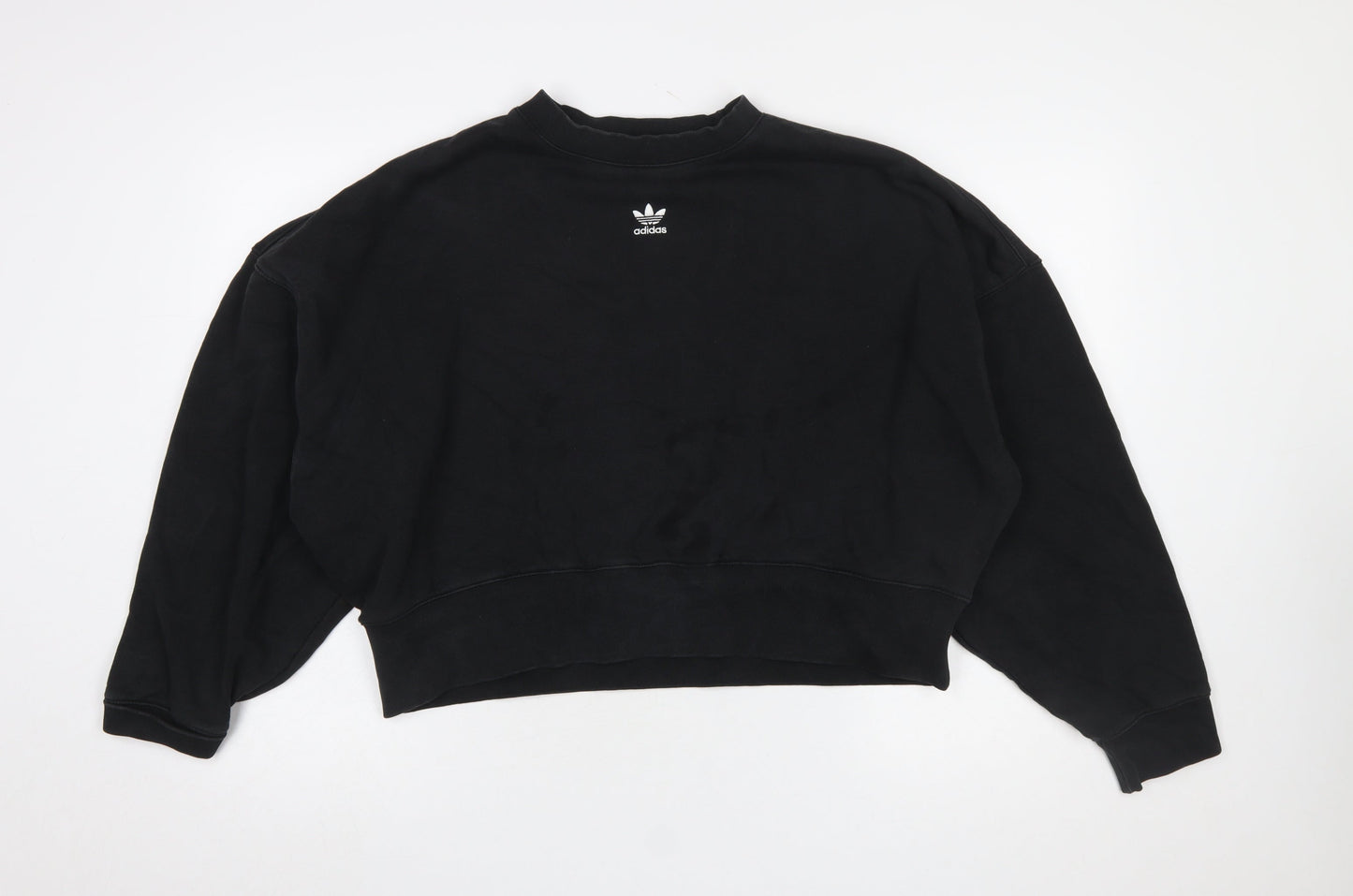 Womens UK Size 12 adidas Black Pullover Sweatshirt