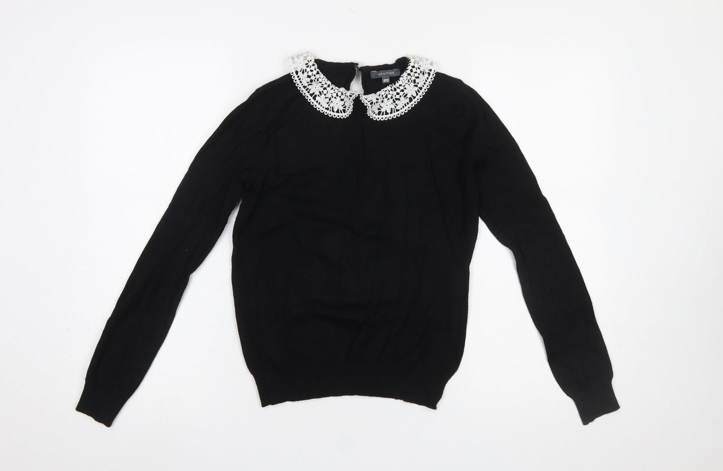 Womens UK Size 8 Intuition Black Pullover Jumper
