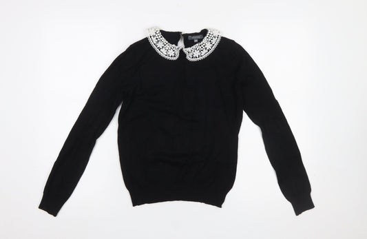 Womens UK Size 8 Intuition Black Pullover Jumper