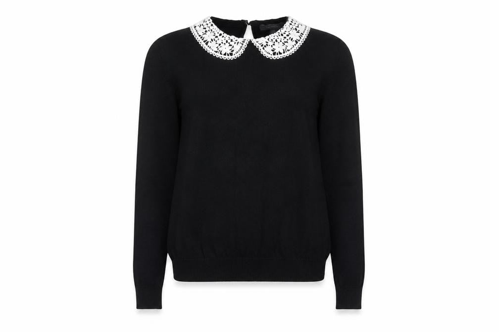 Womens UK Size 8 Intuition Black Pullover Jumper