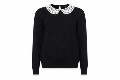 Womens UK Size 8 Intuition Black Pullover Jumper