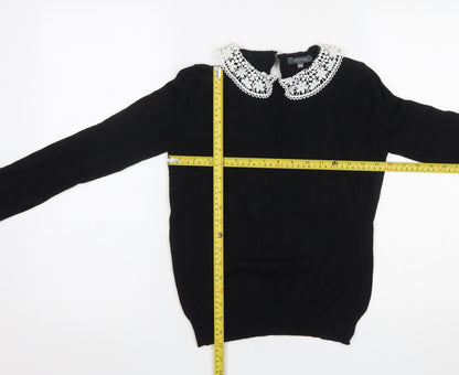 Womens UK Size 8 Intuition Black Pullover Jumper