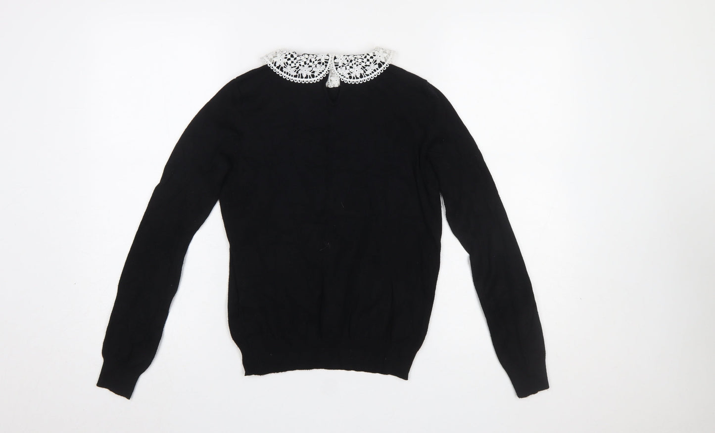 Womens UK Size 8 Intuition Black Pullover Jumper