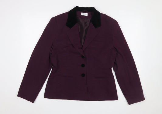 Womens UK Size 14 BHS Regular Purple Blazer