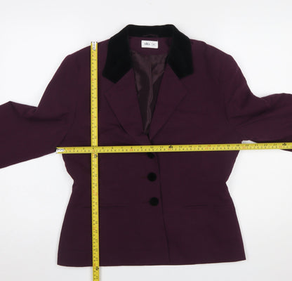 Womens UK Size 14 BHS Regular Purple Blazer