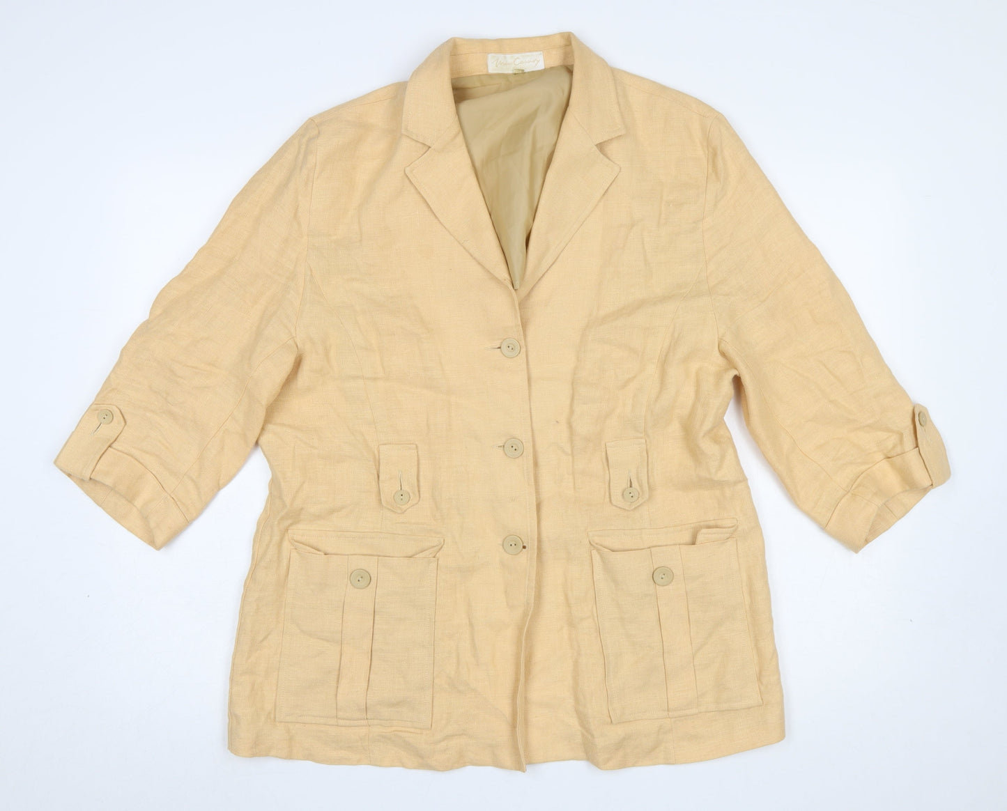 Womens UK Size 14 Mios Cassidy Regular Beige Blazer