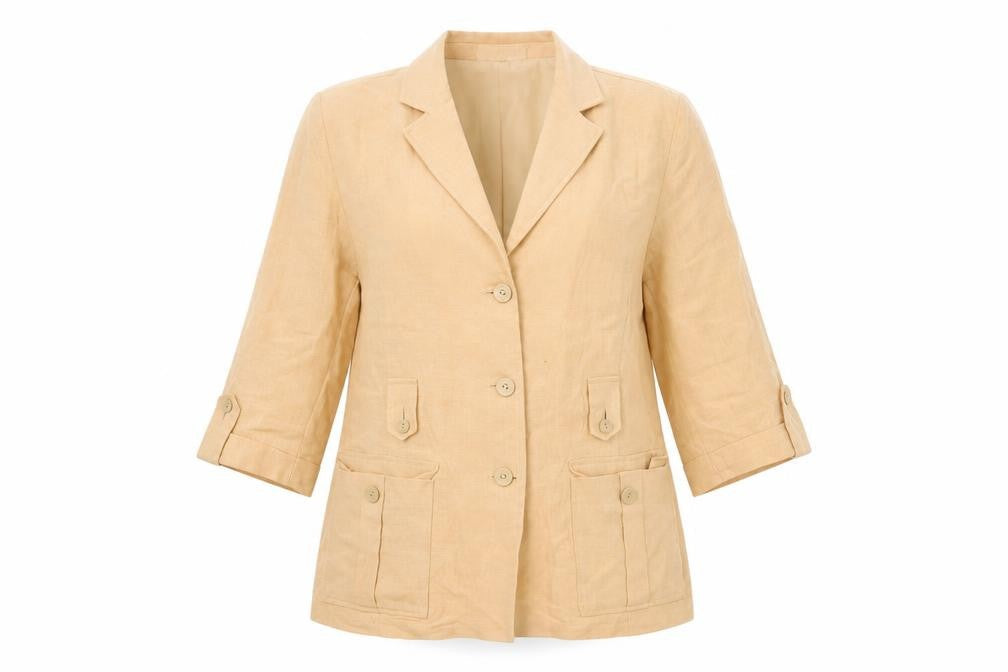 Womens UK Size 14 Mios Cassidy Regular Beige Blazer