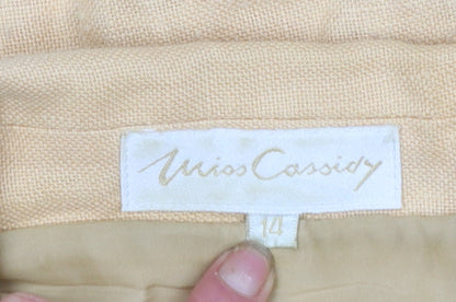 Womens UK Size 14 Mios Cassidy Regular Beige Blazer