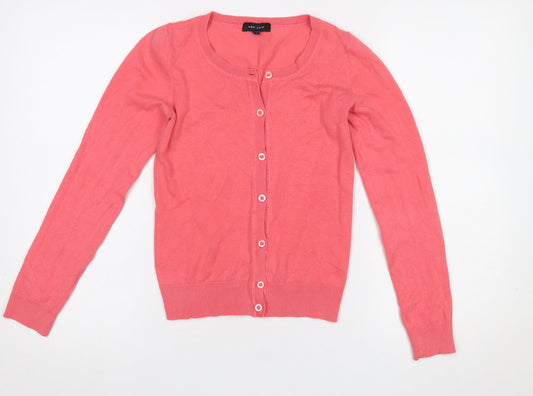 Womens UK Size 6 New Look Pink Cardigan Jumper