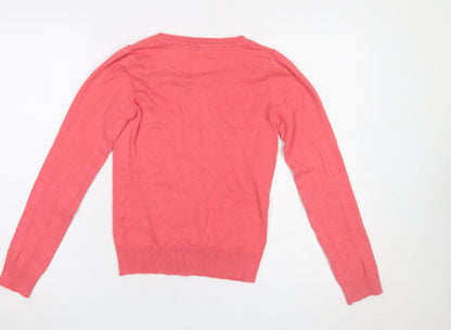 Womens UK Size 6 New Look Pink Cardigan Jumper