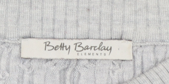Womens UK Size 10 Betty Barclay Grey Pullover Jumper
