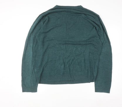 Mens UK Size XL Red Herring Green Pullover Jumper