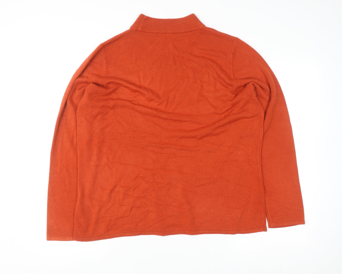Womens UK Size 20 Plus Bonmarché Orange Pullover Jumper