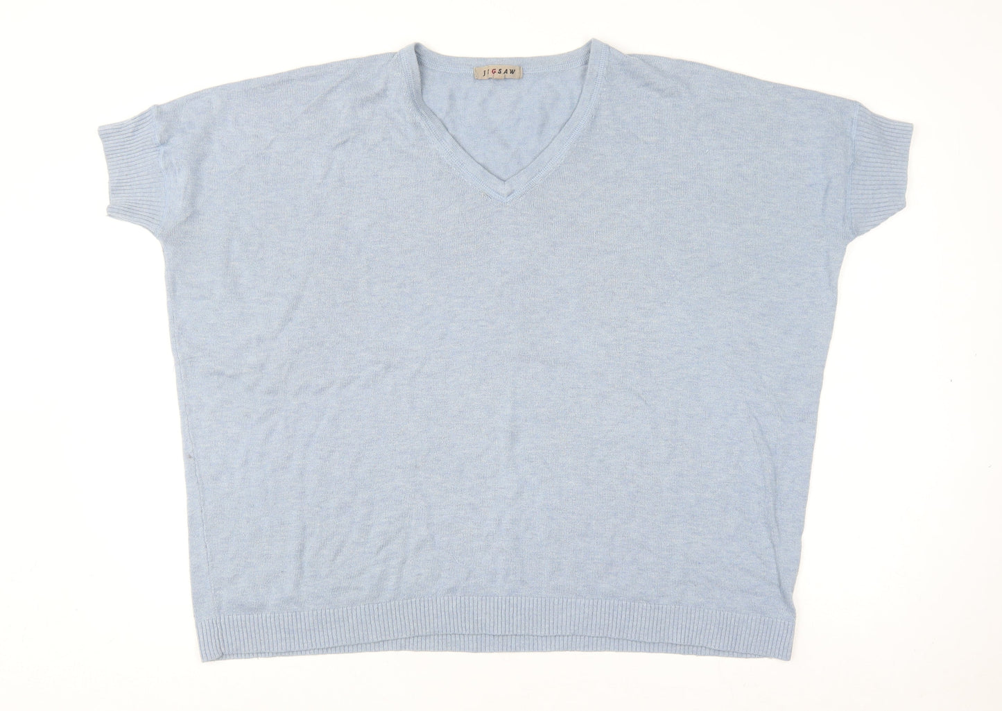 Womens UK Size M Jigsaw Blue Basic Blouse