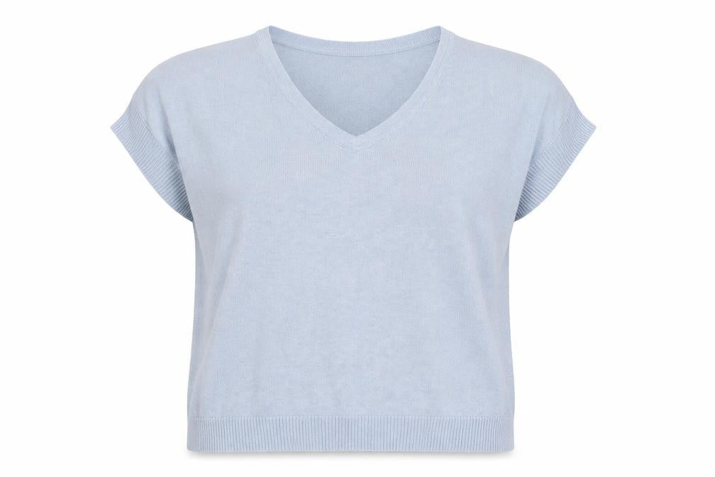 Womens UK Size M Jigsaw Blue Basic Blouse