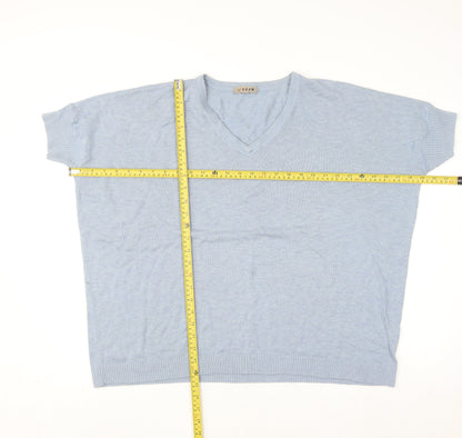 Womens UK Size M Jigsaw Blue Basic Blouse