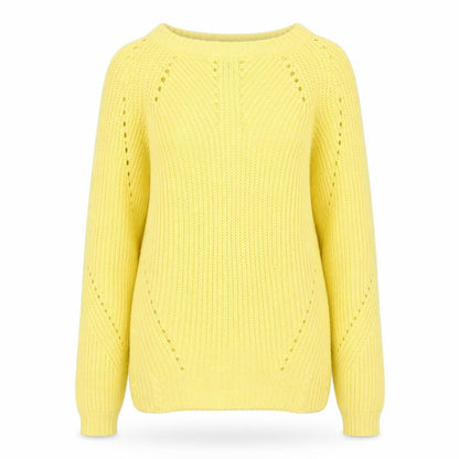 Dorothy Perkins Womens Yellow Acrylic Knit Jumper Size 8