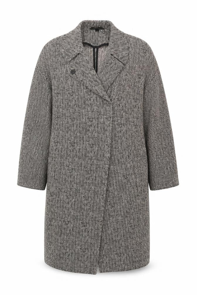 Womens UK Size 8 Topshop Grey Overcoat