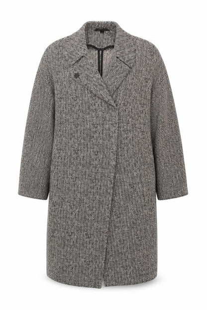Womens UK Size 8 Topshop Grey Overcoat