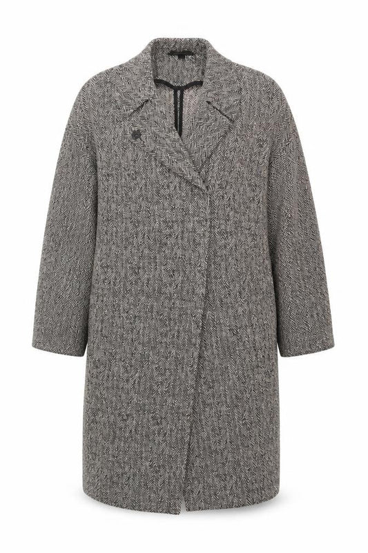 Womens UK Size 8 Topshop Grey Overcoat
