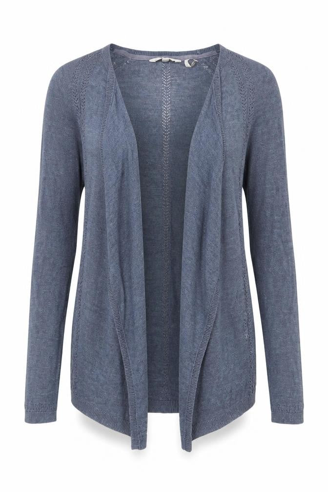 Womens UK Size 8 FatFace Blue Cardigan Jumper