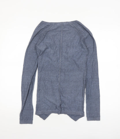Womens UK Size 8 FatFace Blue Cardigan Jumper