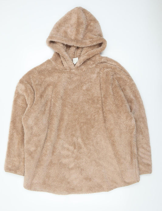 Womens UK Size M H&M Beige Pullover Hoodie