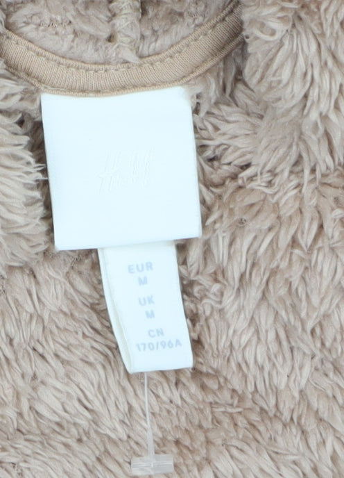 Womens UK Size M H&M Beige Pullover Hoodie