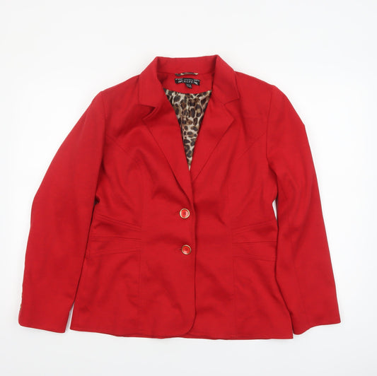 Womens UK Size 12 Joanna Hope Regular Red Blazer