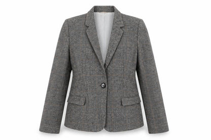Womens UK Size L Zara Basic Regular Grey Blazer