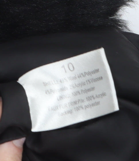 Womens UK Size 10 Therapy Grey Pea Coat