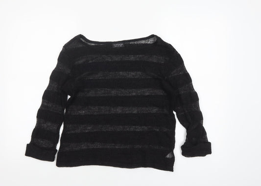Womens UK Size 10 Topshop Black Pullover Jumper