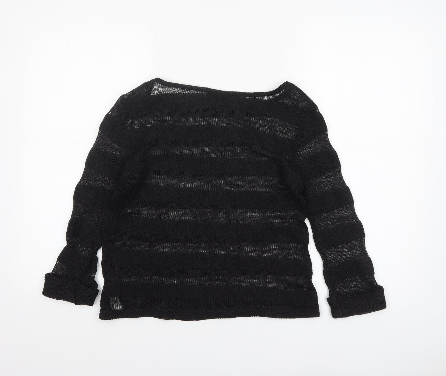 Womens UK Size 10 Topshop Black Pullover Jumper