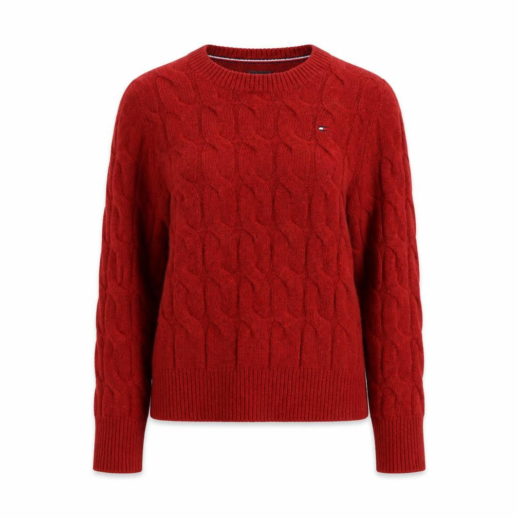 Womens UK Size XS Tommy Hilfiger Red Pullover Jumper