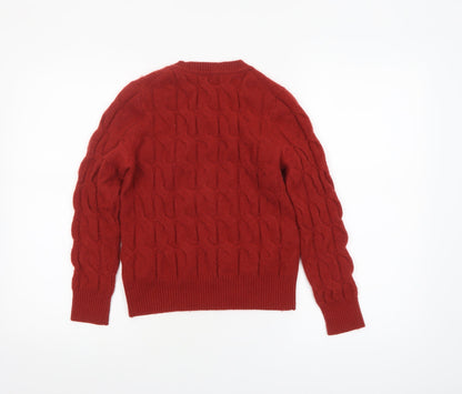 Womens UK Size XS Tommy Hilfiger Red Pullover Jumper