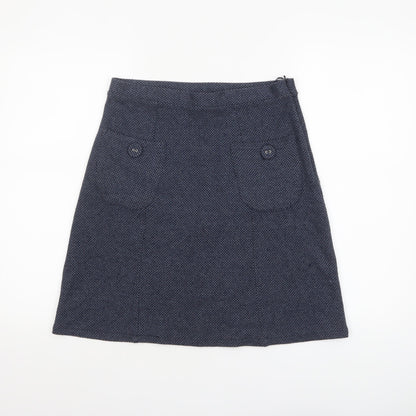 Womens UK Size 8 Pepperberry A-Line Tweed Skirt