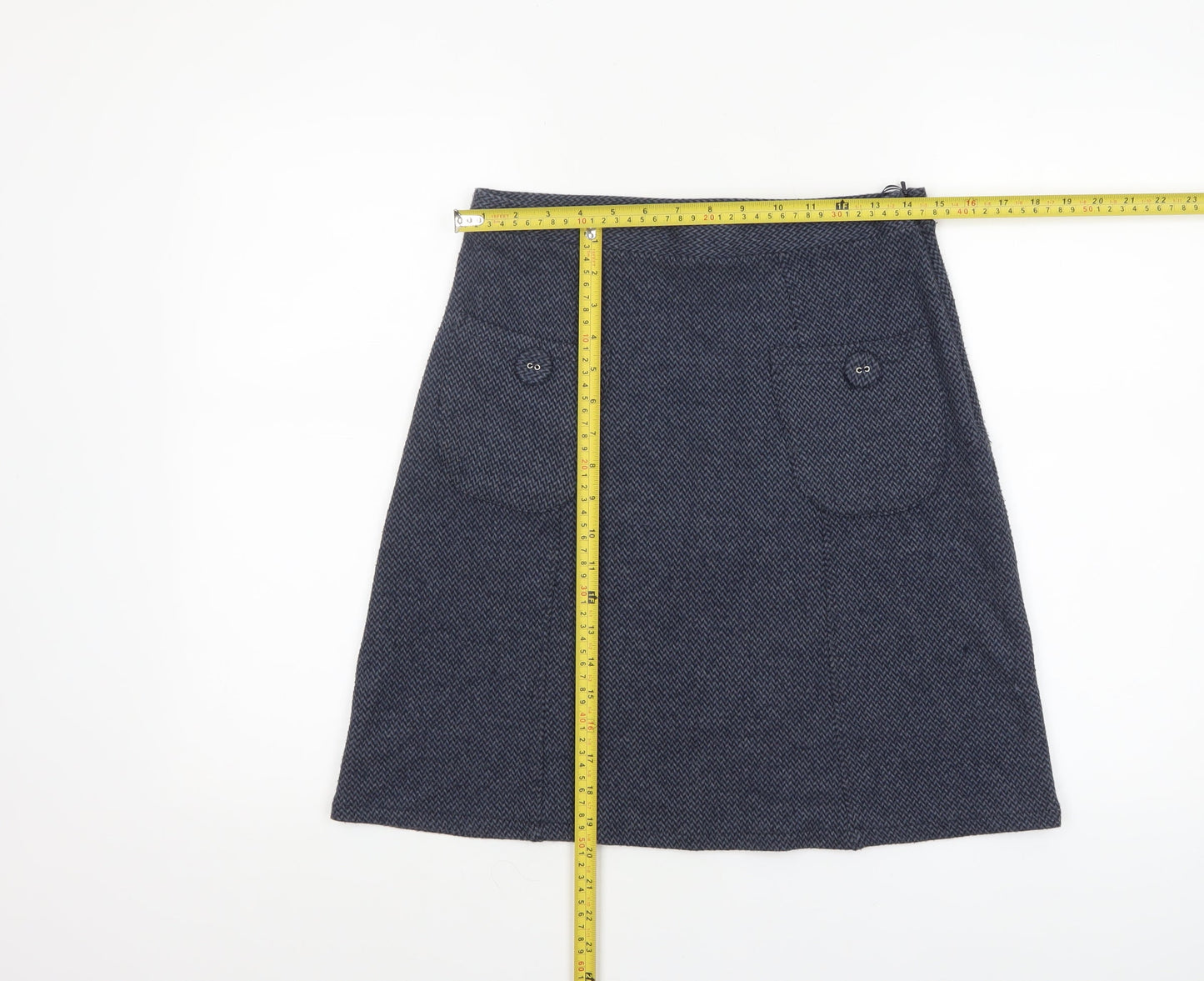 Womens UK Size 8 Pepperberry A-Line Tweed Skirt