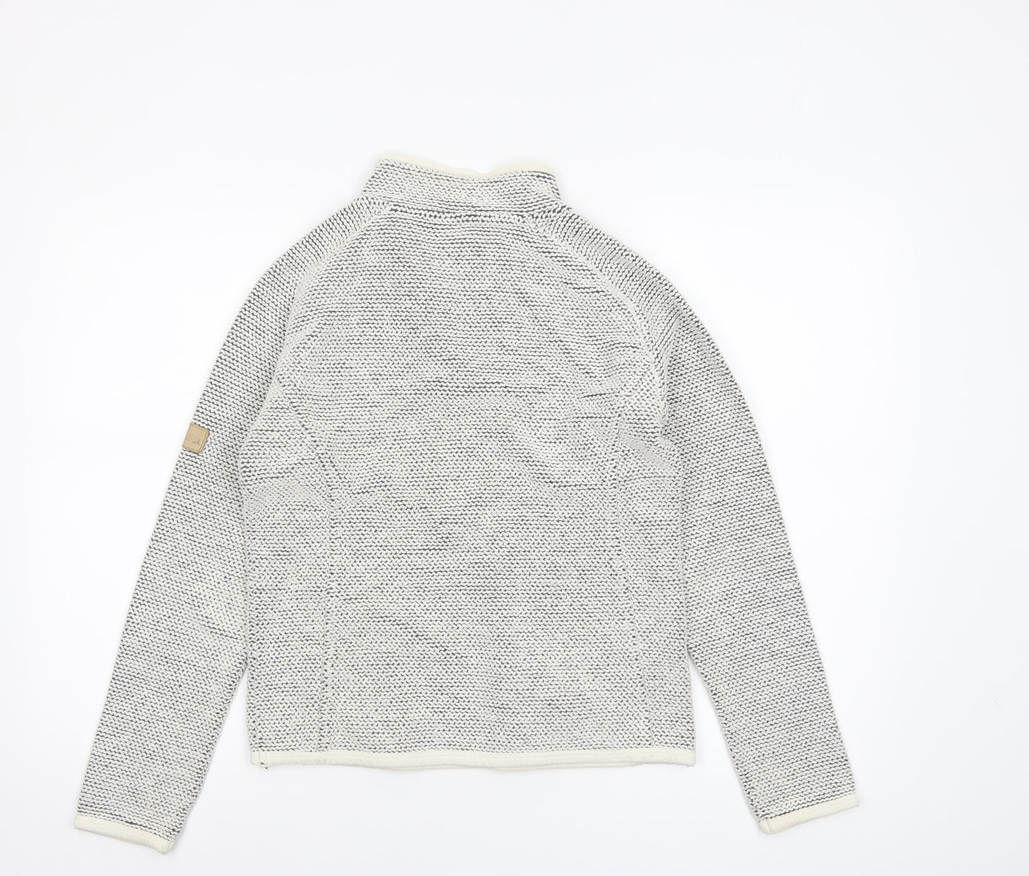 Womens UK Size S Weird Fish Beige Henley Sweatshirt