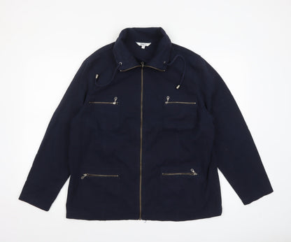 Womens UK Size 18/20 Marks and Spencer Blue Basic Jacket
