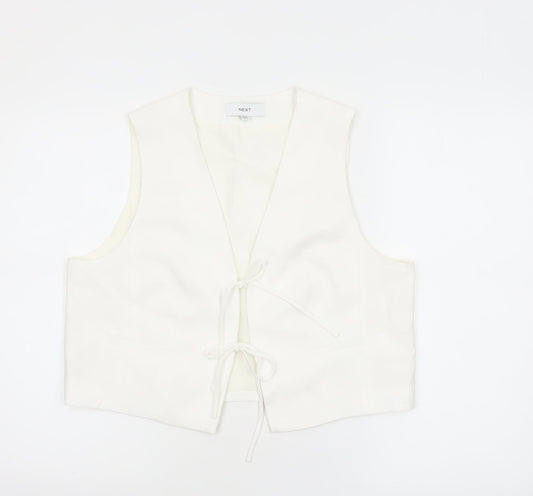 Womens UK Size 14 NEXT Regular Ivory Suit Waistcoat