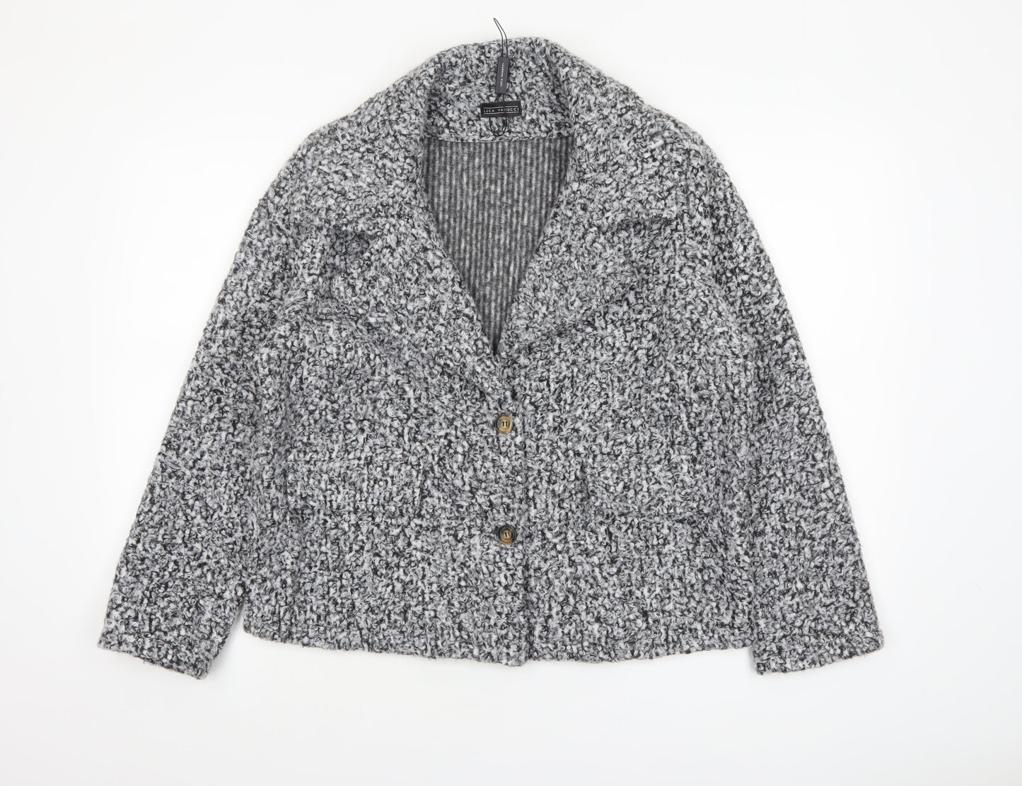 Womens UK Size L Luca Vanucci Grey Blazer