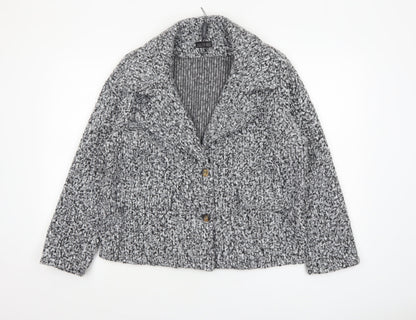 Womens UK Size L Luca Vanucci Grey Blazer