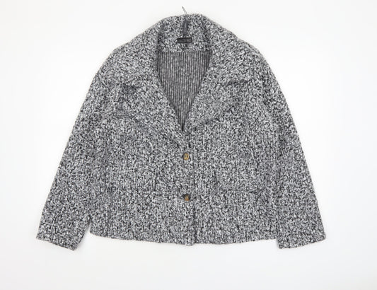 Womens UK Size L Luca Vanucci Grey Blazer
