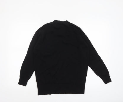 Womens UK Size S bau de fiori Black Pullover Jumper