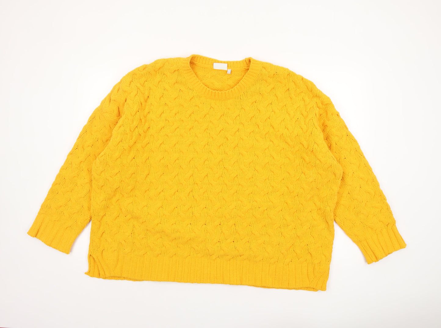 Womens UK Size XL NEXT Yellow Pullover Jumper