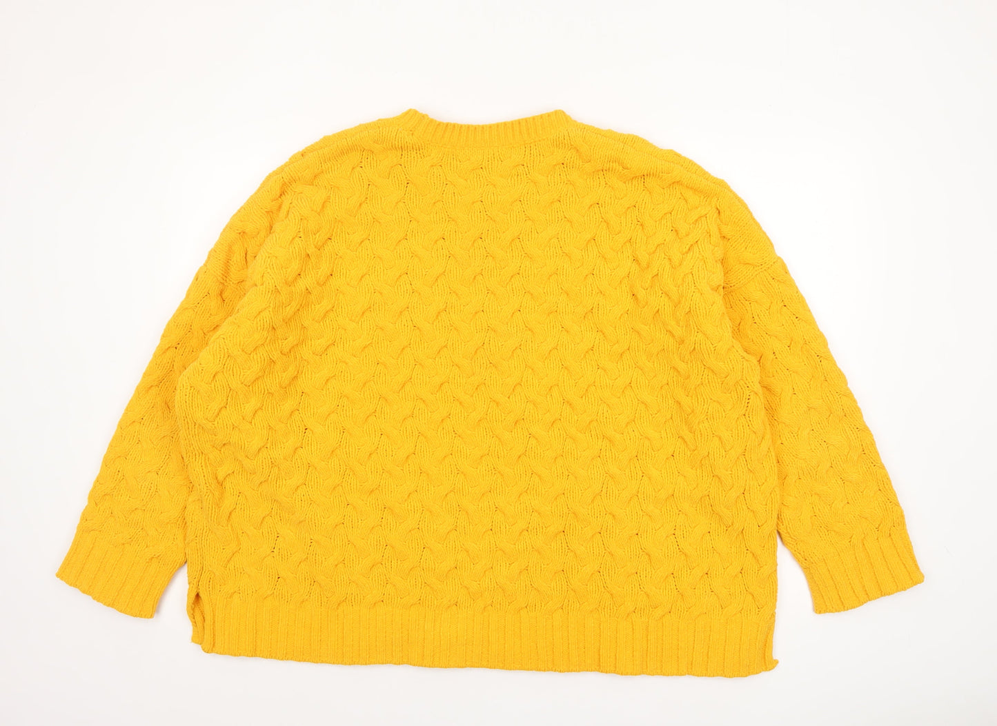 Womens UK Size XL NEXT Yellow Pullover Jumper