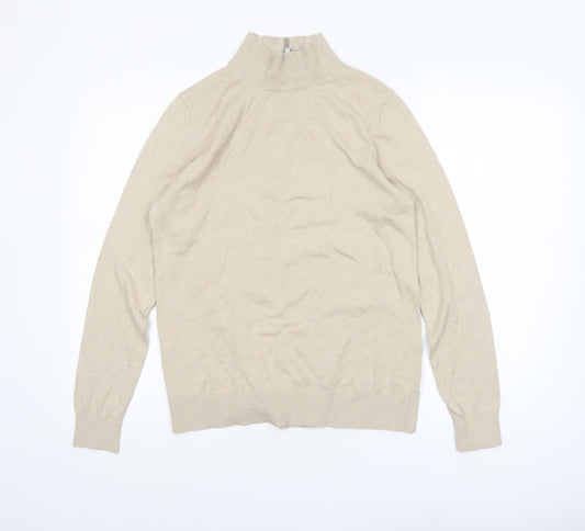 Womens UK Size 14 Joules Beige Pullover Jumper