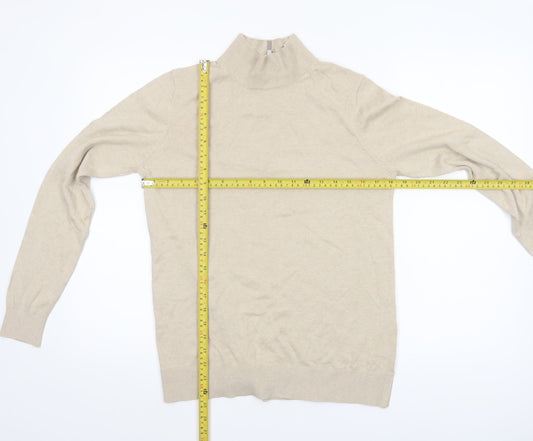 Womens UK Size 14 Joules Beige Pullover Jumper